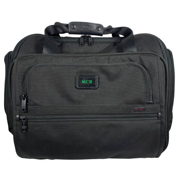 TUMI Alpha 2 Business Case Carry-On 2-Wheel Roller Expandable Handle MCR Monogra - Picture 1 of 12